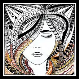 Zenbroidery Printed Fabric - Woman