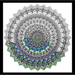 Zenbroidery Printed Fabric - Mandala