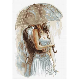 Couple Under Umbrella II