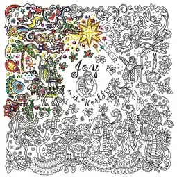 Zenbroidery Printed Fabric - Joy to the World