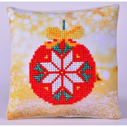 Red Bauble Pillow
