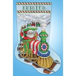 Santa Train Stocking