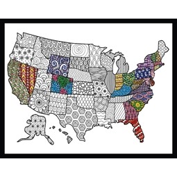 Zenbroidery - USA Map