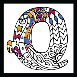 Zenbroidery - Letter Q