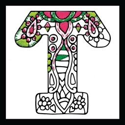 Zenbroidery - Letter T