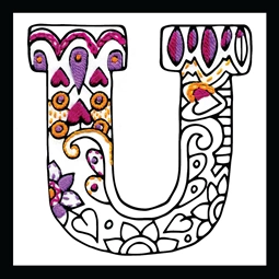 Zenbroidery - Letter U
