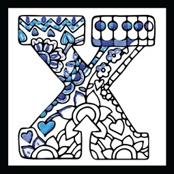 Zenbroidery - Letter X
