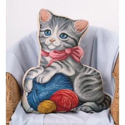Kitten & Wool Pillow