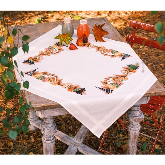 Winter Village Tablecloth