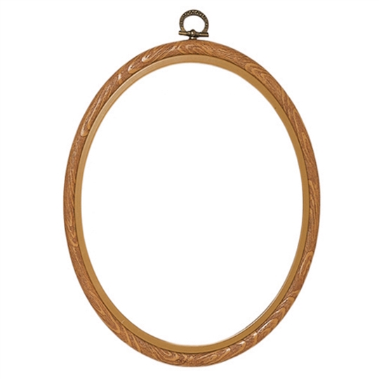 Wood Effect Oval Flexi Hoop