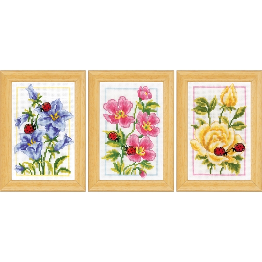 Flowers and Ladybug Miniatures