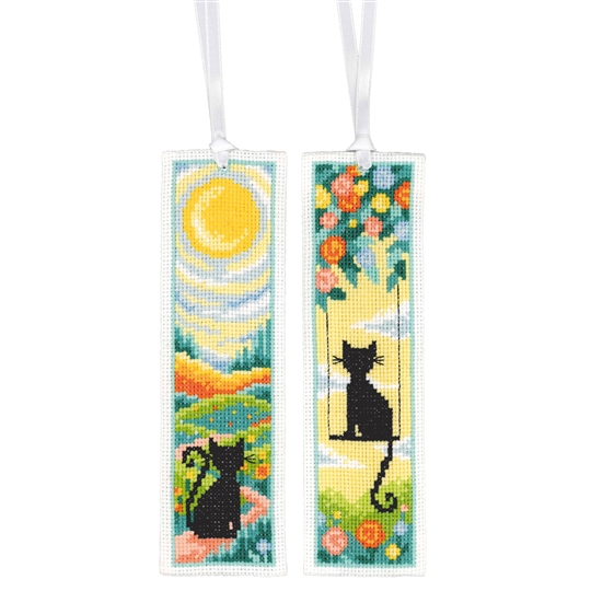 Cats in the Garden Bookmarks Set of 2