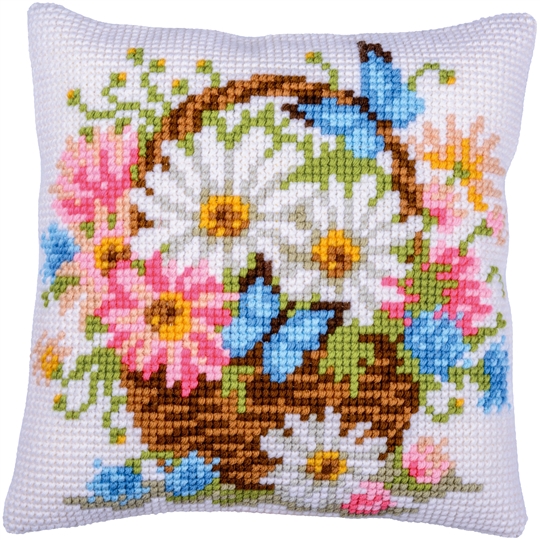 Basket of Flowers Cushion