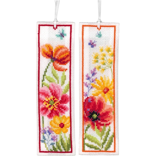 Poppies and Wildflowers Bookmarks