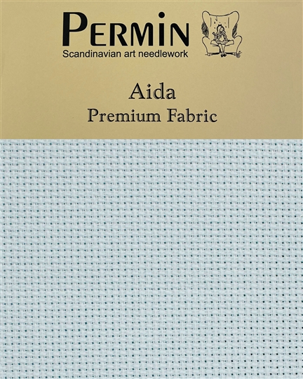 Permin 14 Count Aida - Blue