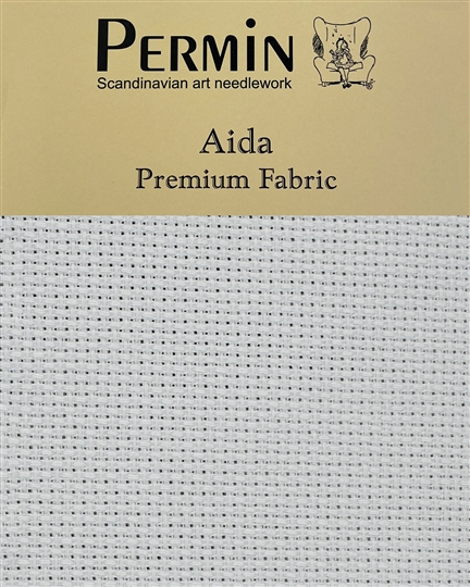 Permin 14 Count Aida - Graceful Grey